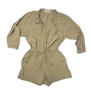 URBAN OUTFITTERS OLIVE ROMPER SIZE XS